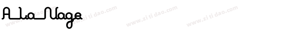 A La Nage手机版字体转换
